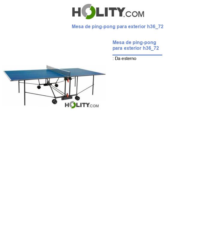 Mesa de ping-pong para exterior h36_72