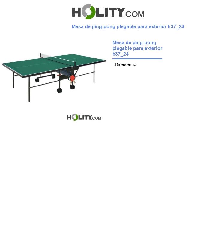Mesa de ping-pong plegable para exterior h37_24