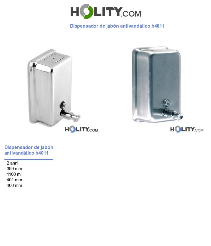 Dispensador de jabón antivandálico h4011