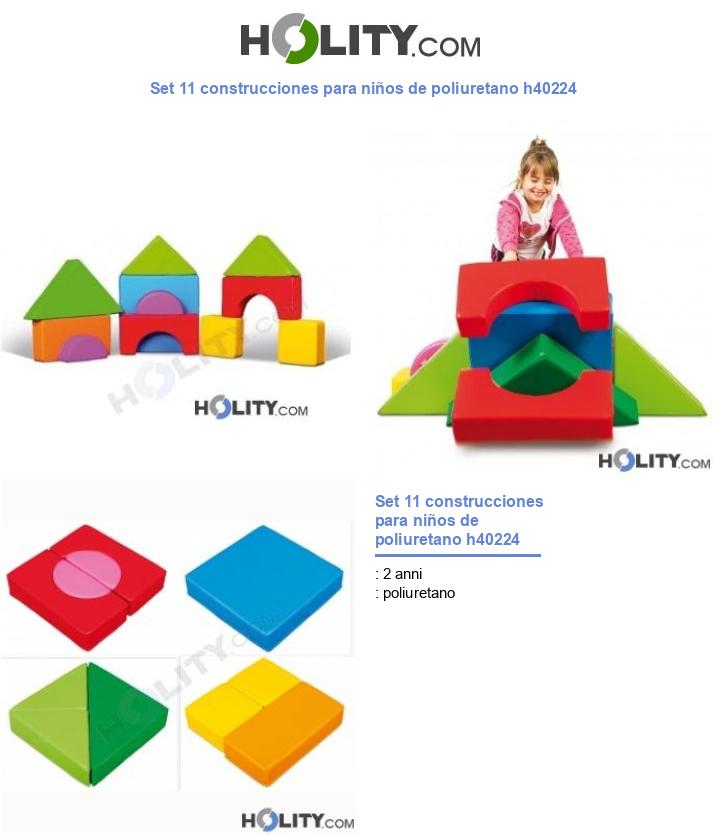 Set 11 construcciones para niños de poliuretano h40224