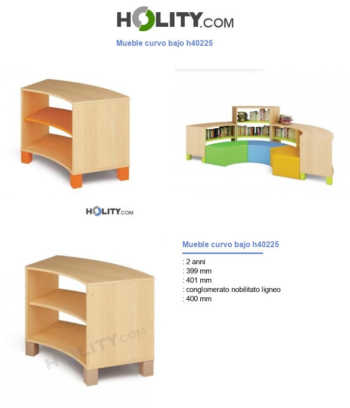 Mueble curvo bajo h40225