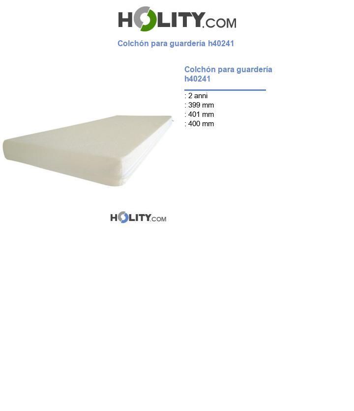 Colchón para guardería h40241