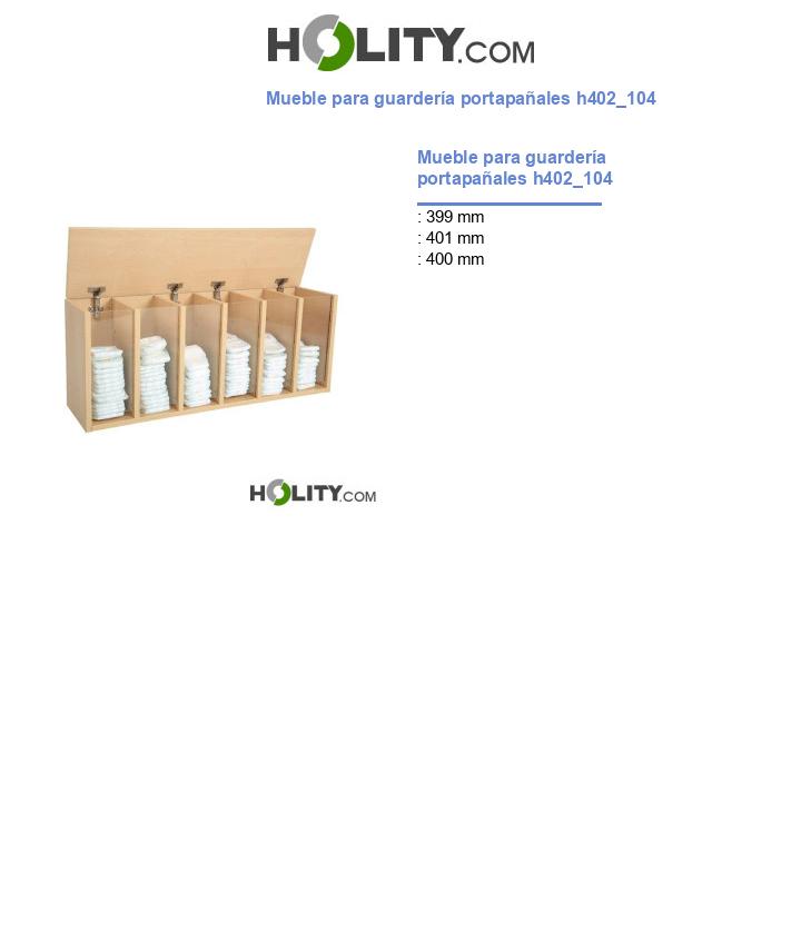Mueble para guardería portapañales h402_104