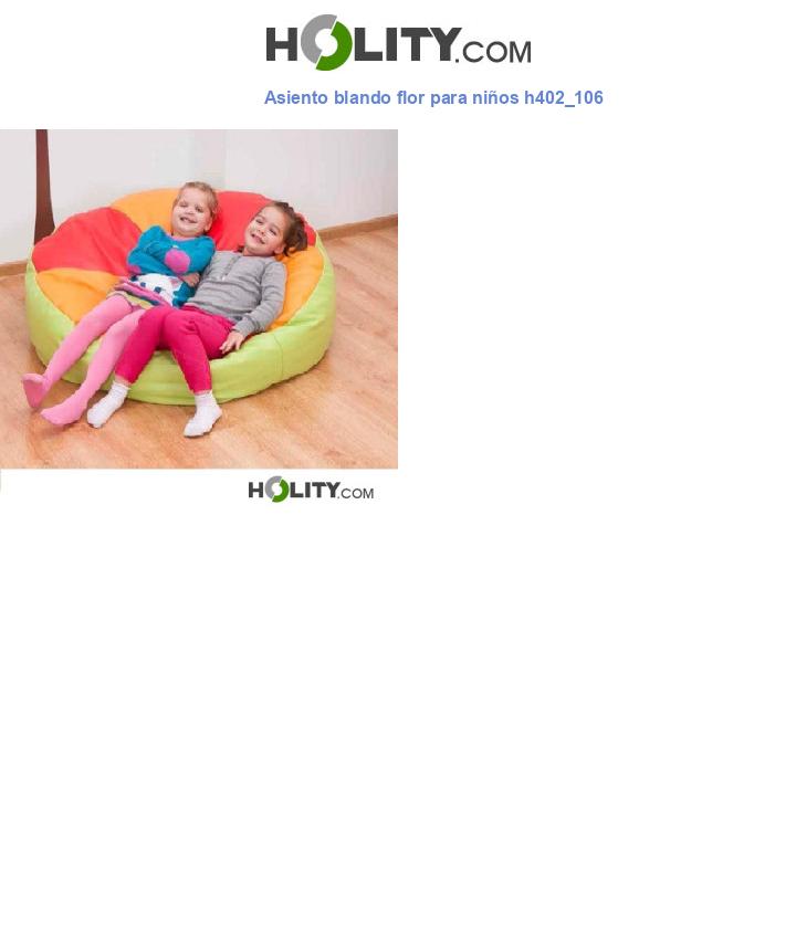 Asiento blando flor para niños h402_106