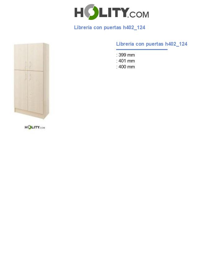 Librería con puertas h402_124