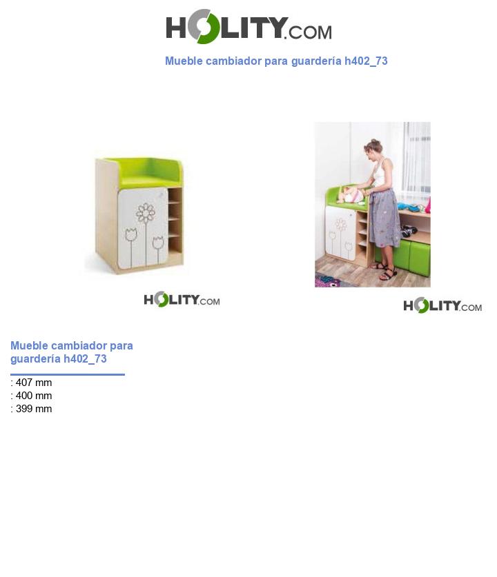 Mueble cambiador para guardería h402_73