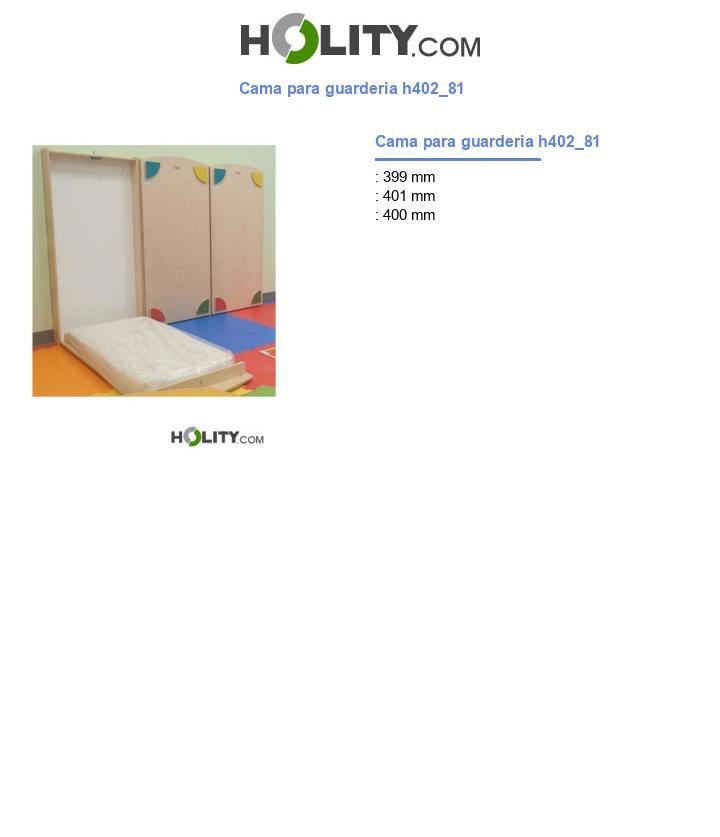 Cama para guarderia h402_81