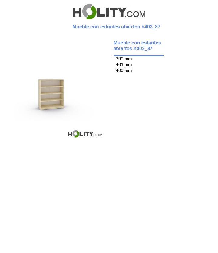 Mueble con estantes abiertos h402_87
