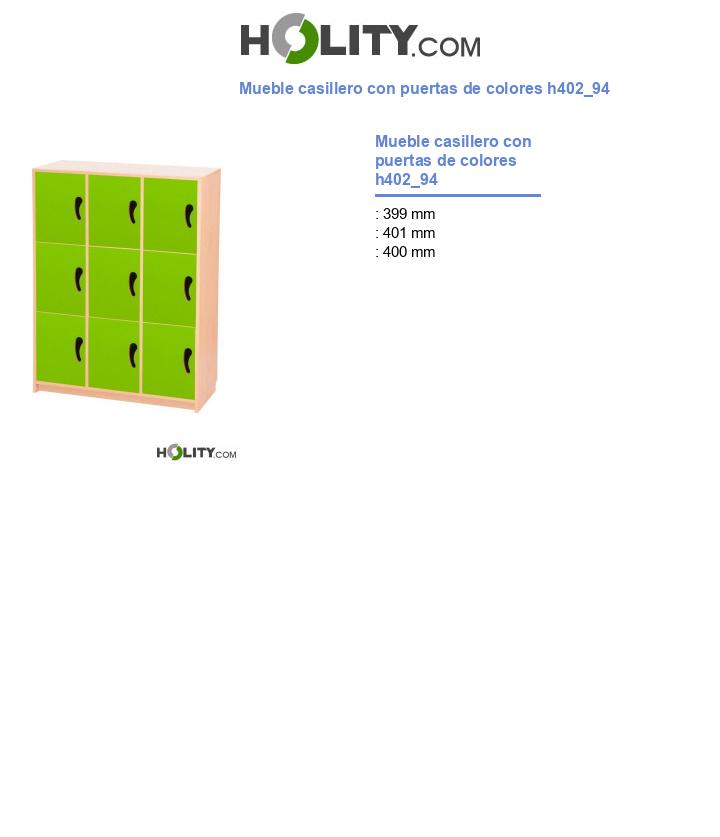 Mueble casillero con puertas de colores h402_94