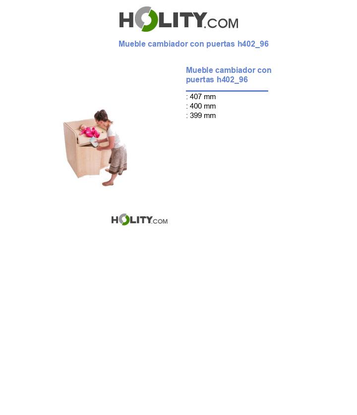 Mueble cambiador con puertas h402_96