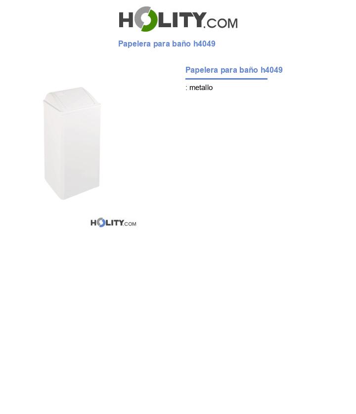 Papelera para baño h4049