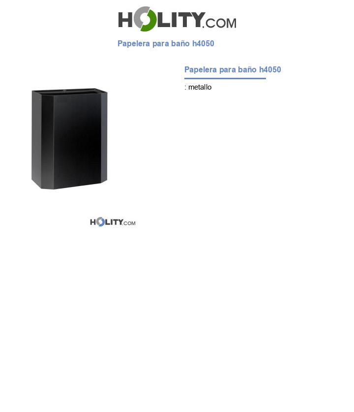 Papelera para baño h4050