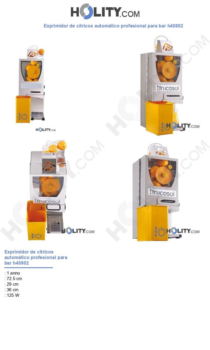 Exprimidor de cítricos automático profesional para bar h40802