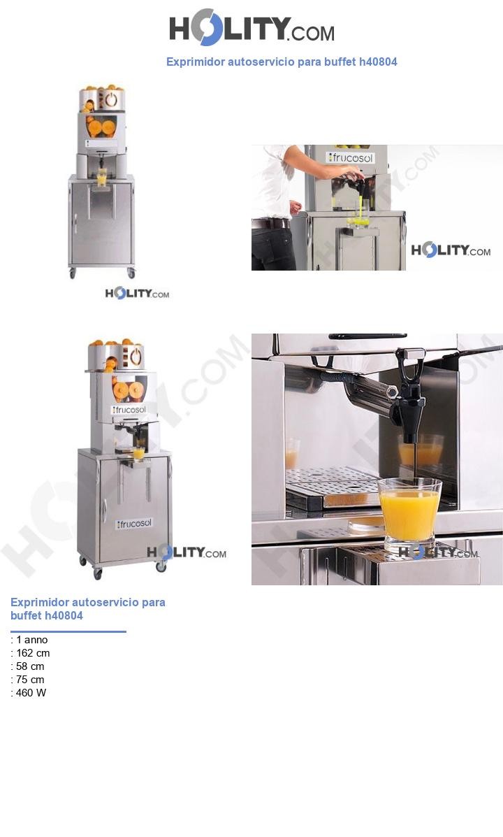 Exprimidor autoservicio para buffet h40804