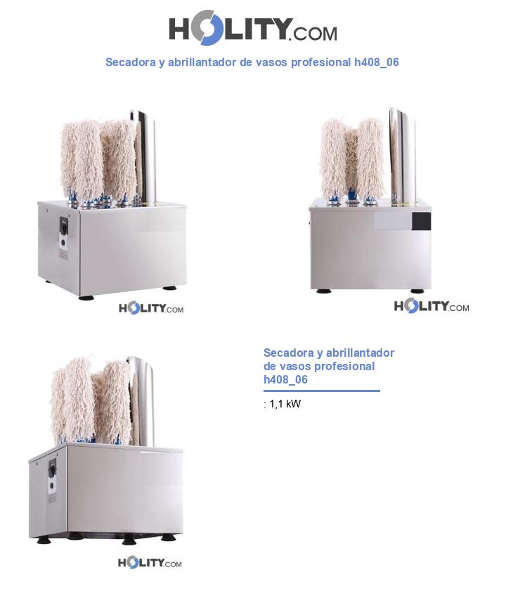 Secadora y abrillantador de vasos profesional h408_06