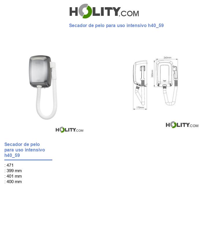 Secador de pelo para uso intensivo h40_59