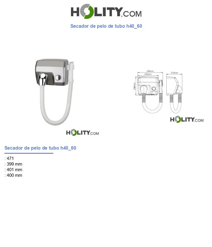 Secador de pelo de tubo h40_60