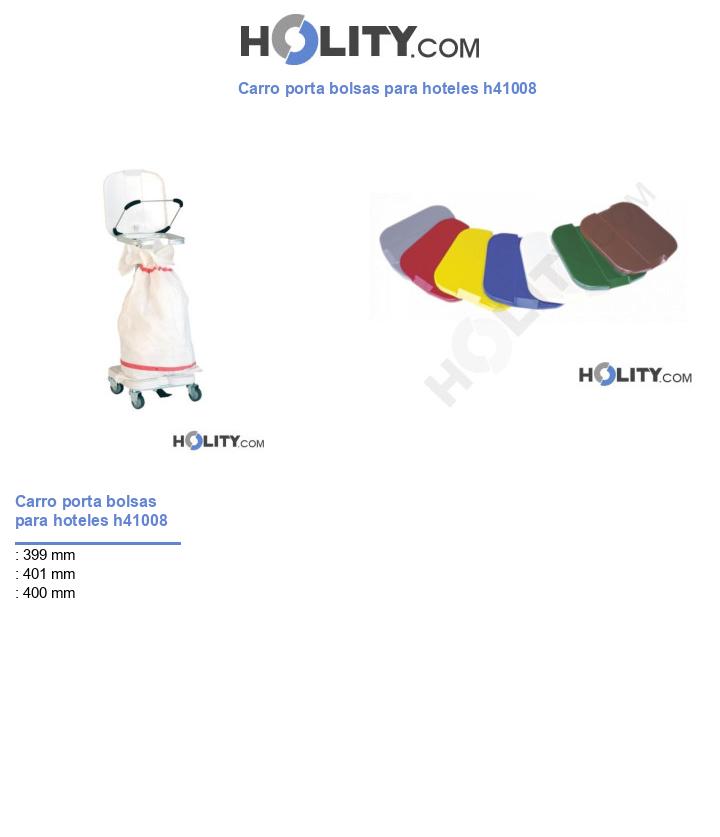 Carro porta bolsas para hoteles h41008