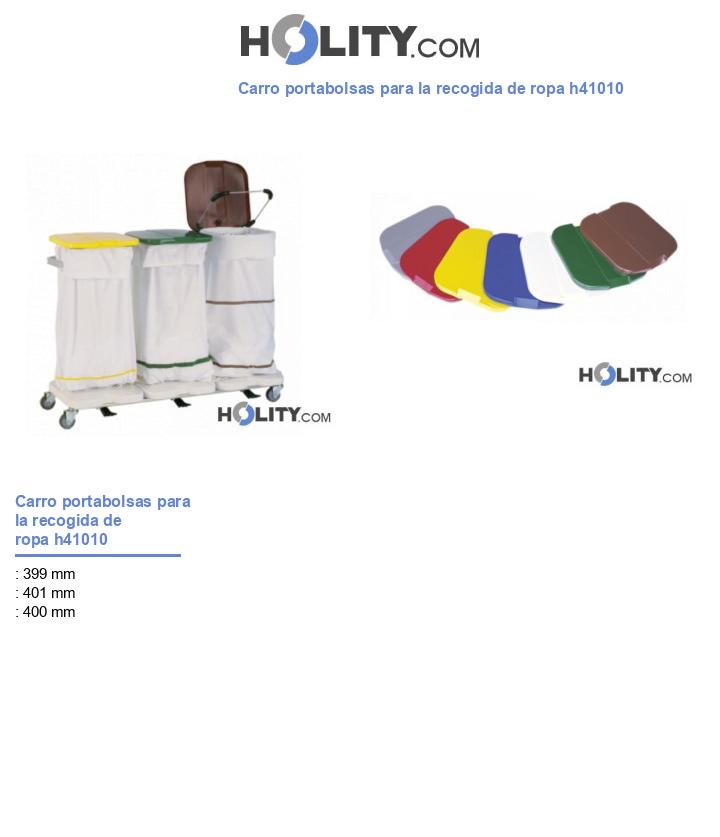 Carro portabolsas para la recogida de ropa h41010