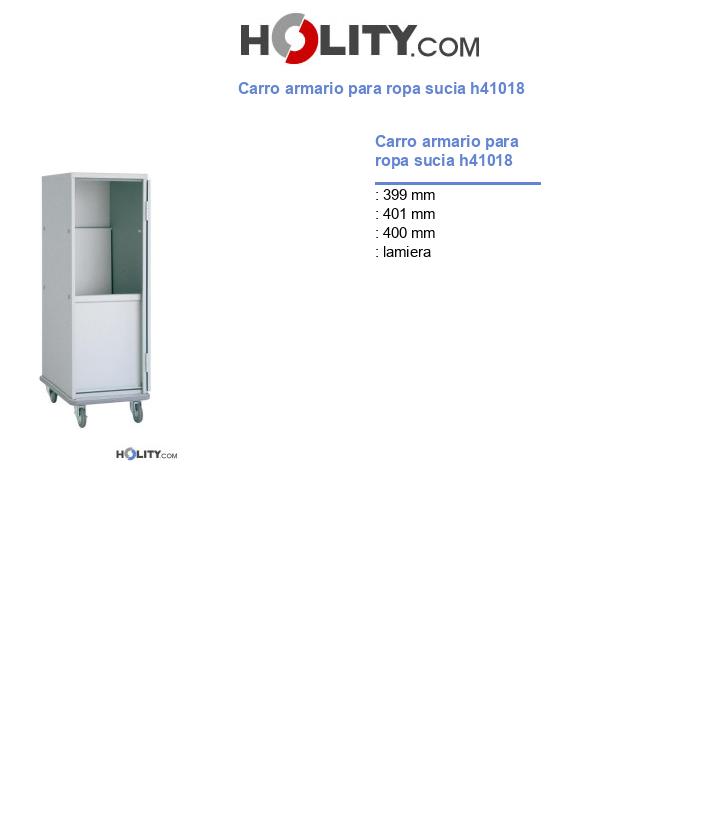 Carro armario para ropa sucia h41018
