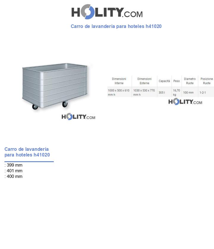 Carro de lavandería para hoteles h41020