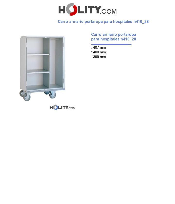 Carro armario portaropa para hospitales h410_28