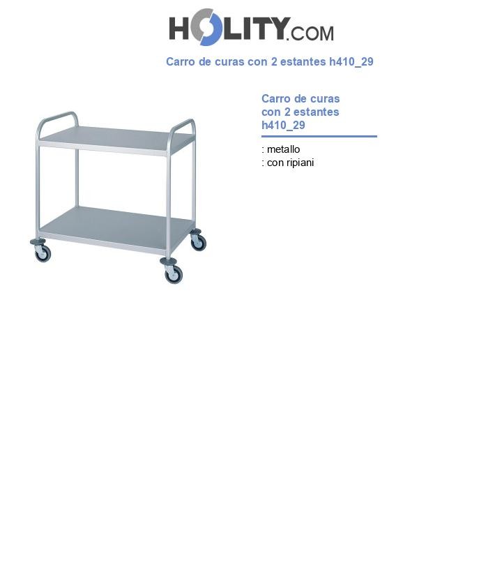Carro de curas con 2 estantes h410_29