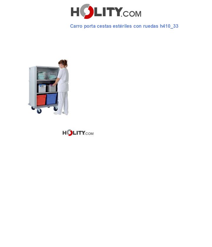 Carro porta cestas estériles con ruedas h410_33