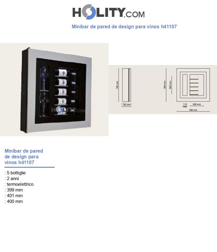 Minibar de pared de design para vinos h41107