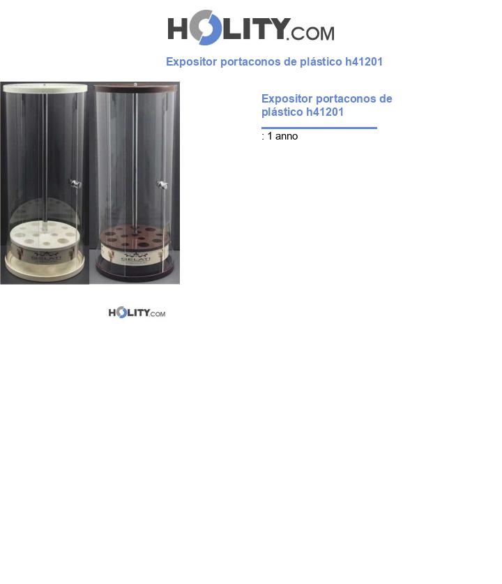 Expositor portaconos de plástico h41201