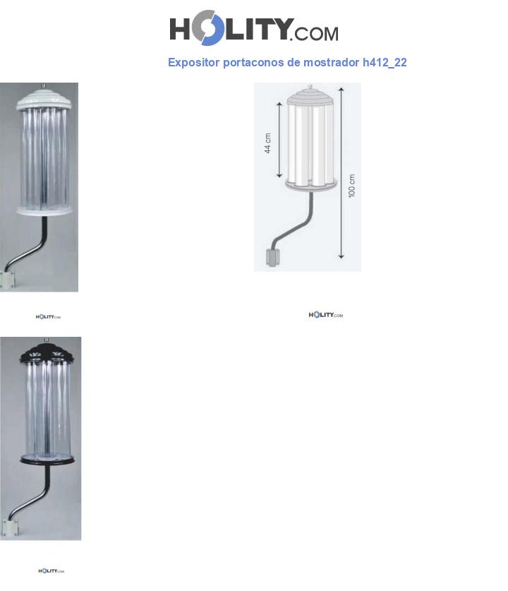 Expositor portaconos de mostrador h412_22