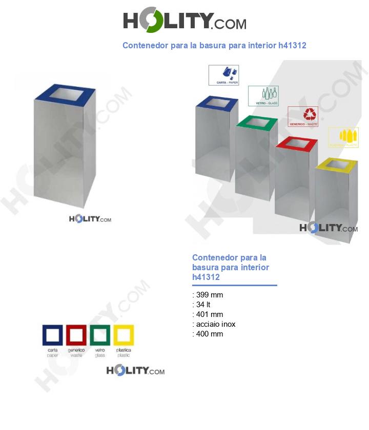 Contenedor para la basura para interior h41312