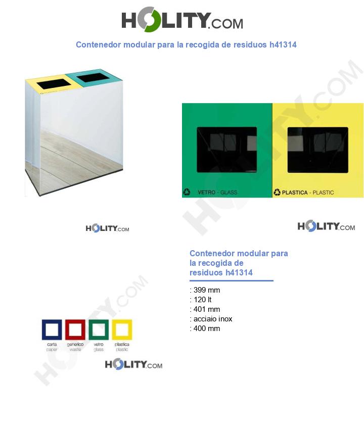 Contenedor modular para la recogida de residuos h41314