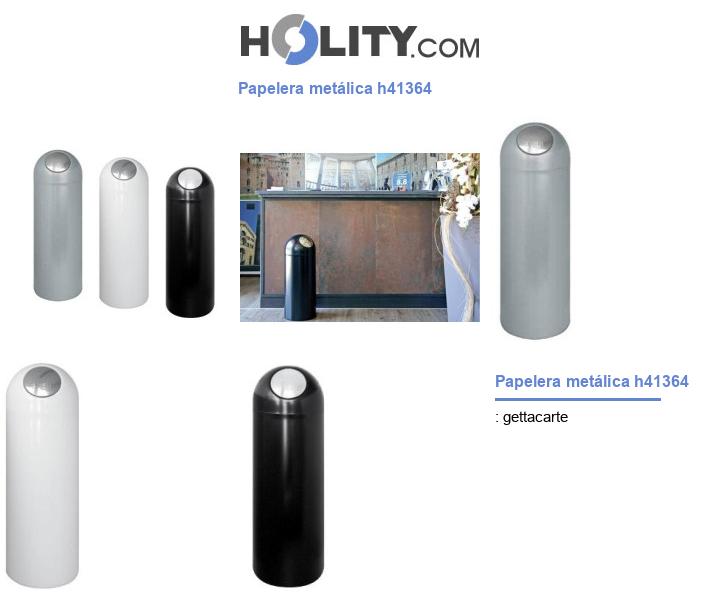 Papelera metálica h41364