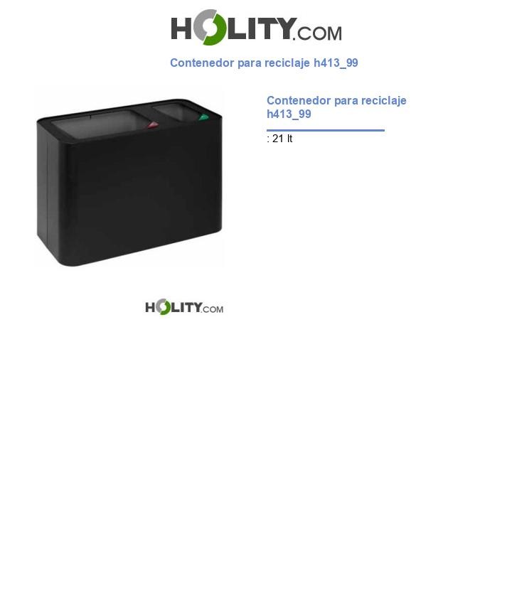 Contenedor para reciclaje h413_99