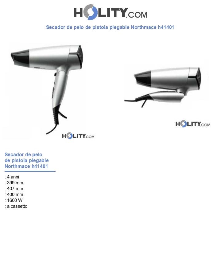 Secador de pelo de pistola plegable Northmace h41401