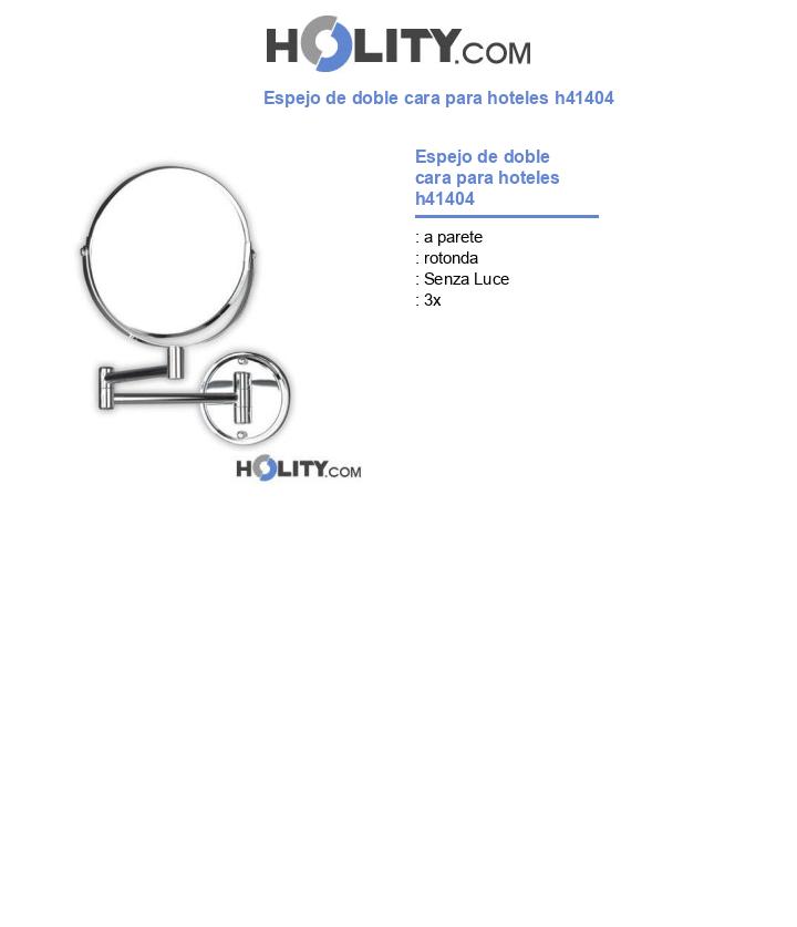 Espejo de doble cara para hoteles h41404