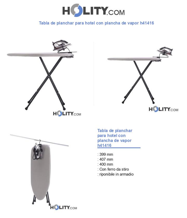 Tabla de planchar para hotel con plancha de vapor h41416