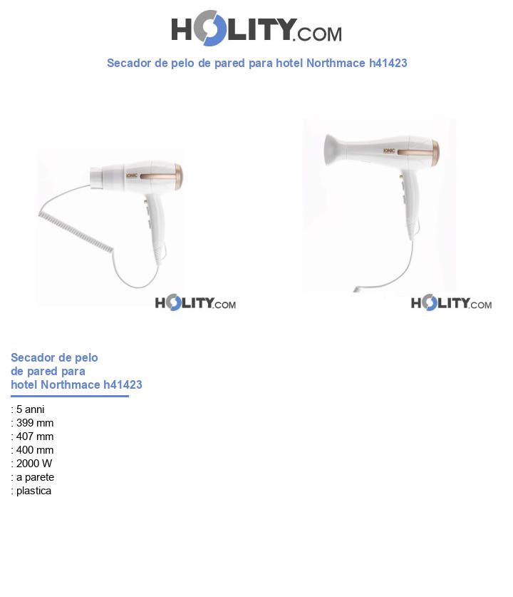 Secador de pelo de pared para hotel Northmace h41423