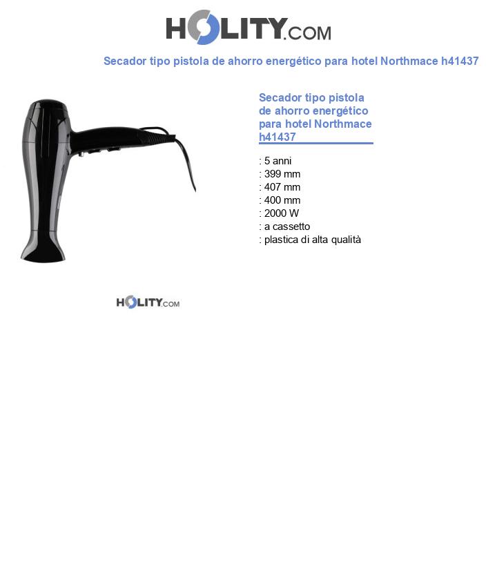 Secador tipo pistola de ahorro energético para hotel Northmace h41437