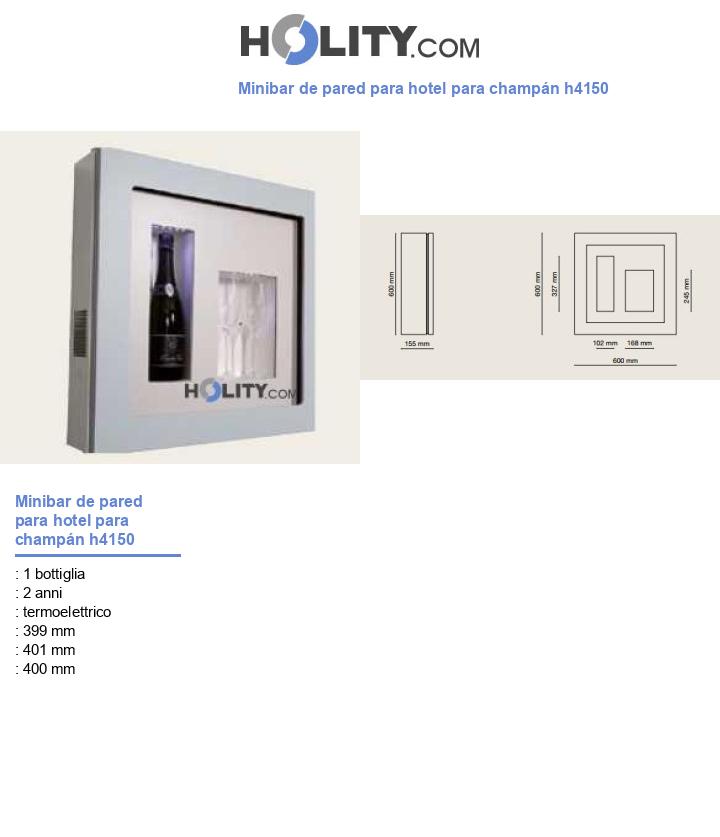 Minibar de pared para hotel para champán h4150