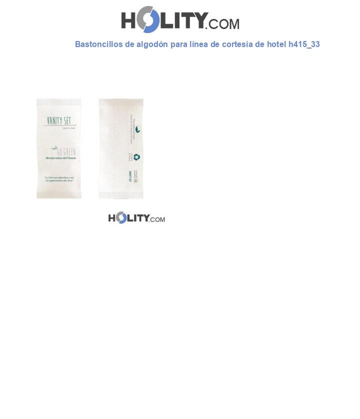 Bastoncillos de algodón para línea de cortesía de hotel h415_33
