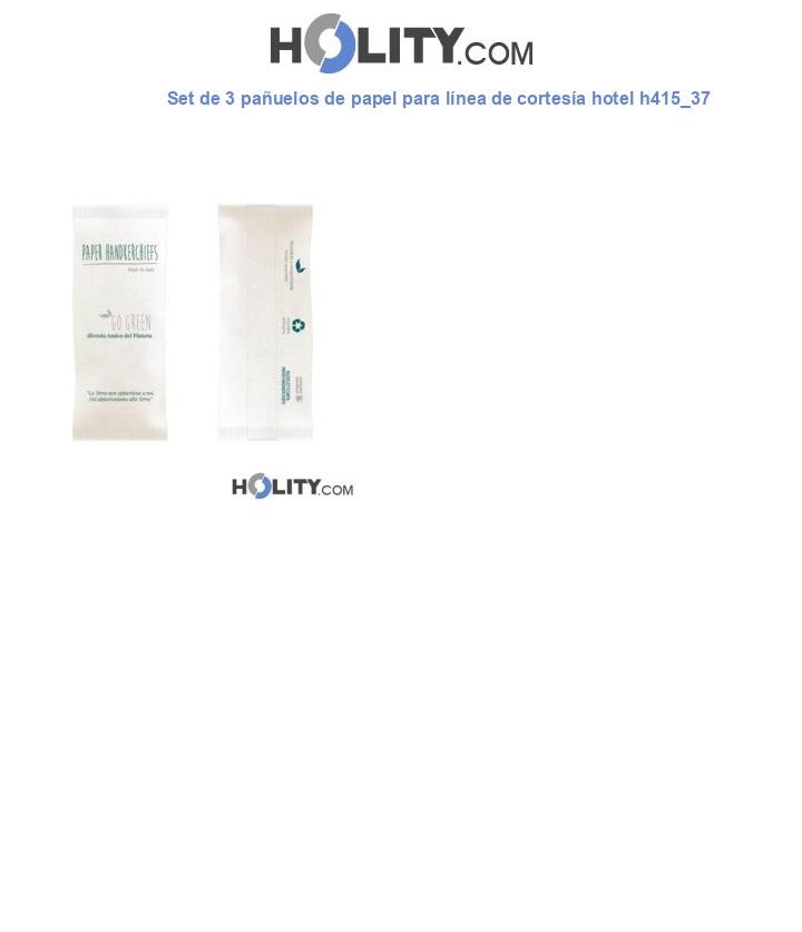 Set de 3 pañuelos de papel para línea de cortesía hotel h415_37