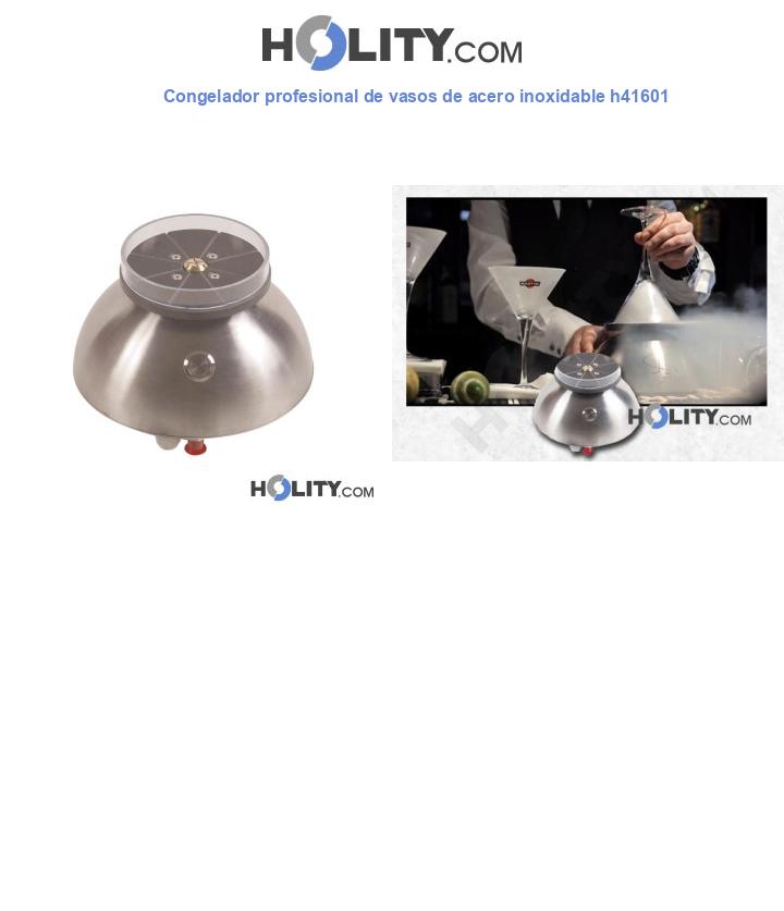 Congelador profesional de vasos de acero inoxidable h41601