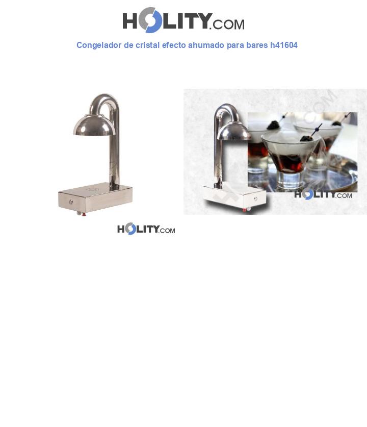 Congelador de cristal efecto ahumado para bares h41604