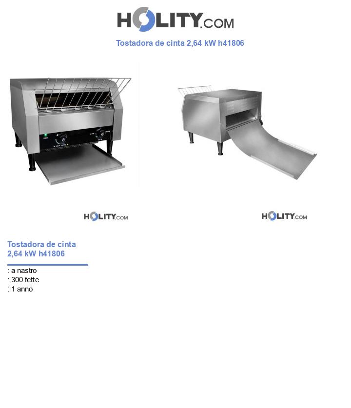 Tostadora de cinta 2,64 kW h41806