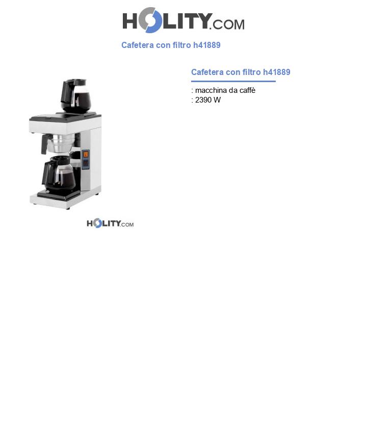 Cafetera con filtro h41889