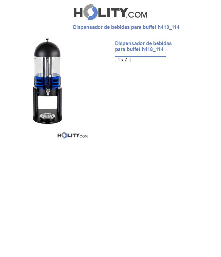 Dispensador de bebidas para buffet h418_114