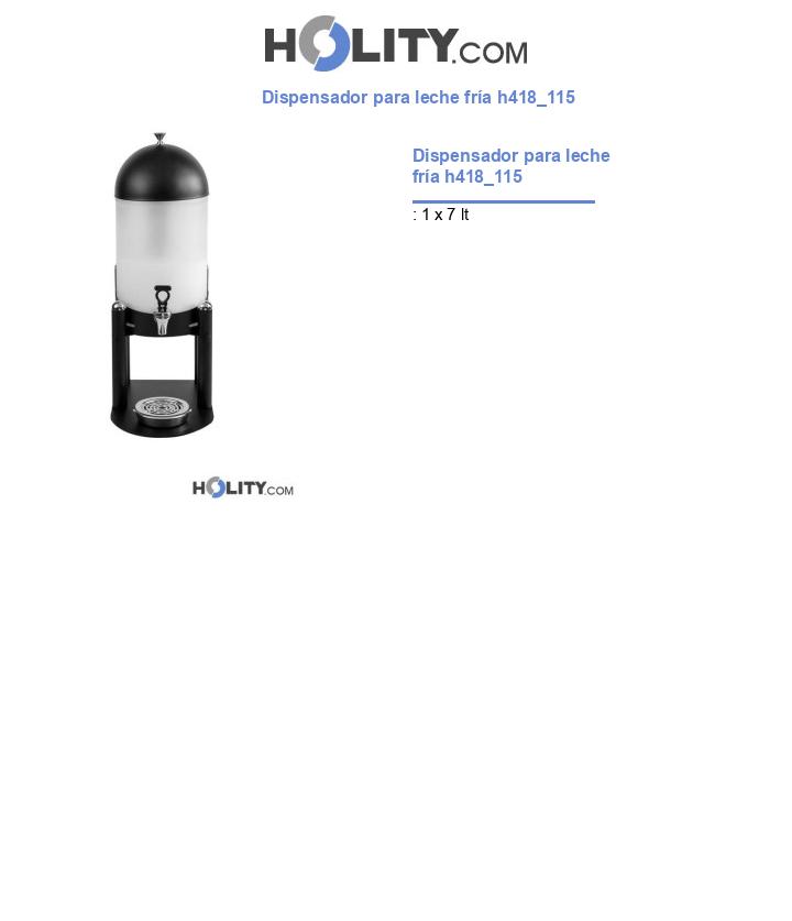 Dispensador para leche fría h418_115