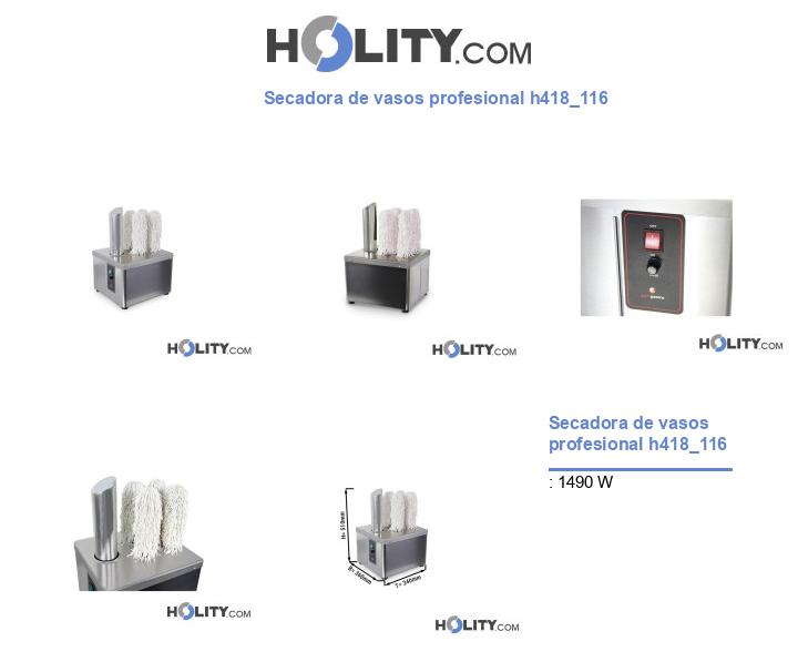 Secadora de vasos profesional h418_116